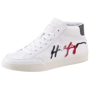 TOMMY HILFIGER Sneaker înalt alb / roșu / albastru imagine