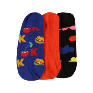 Happy Socks Șosete 'Its Ok Liner' bleumarin / roșu deschis / negru / mai multe culori imagine