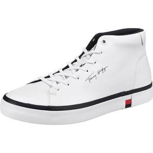 TOMMY HILFIGER Sneaker low alb / negru / roșu imagine