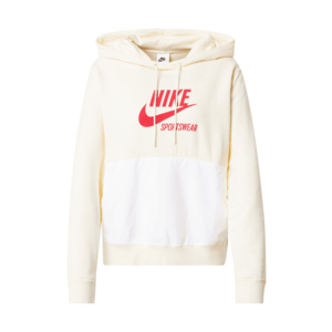 Nike Sportswear Bluză de molton roșu deschis / alb / galben pastel imagine