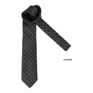 JACK & JONES Cravată 'LUCAS' negru / alb imagine