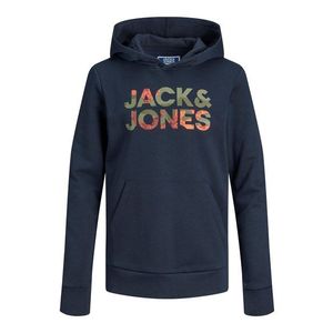 Jack & Jones Junior Bluză de molton 'Soldier' bleumarin / kaki / portocaliu somon imagine