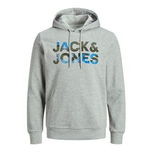 JACK & JONES Bluză de molton oliv / albastru / gri amestecat imagine