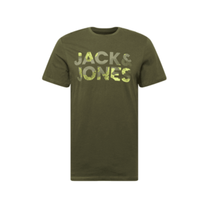 JACK & JONES Tricou 'OLDIER' oliv / kaki / verde neon imagine
