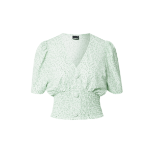 Gina Tricot Bluză 'Isabella' verde pastel / alb / verde închis imagine