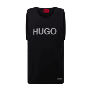 HUGO Tricou 'Dactive' negru / alb imagine