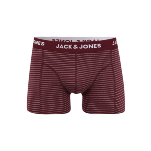JACK & JONES Boxeri roșu vin / alb imagine