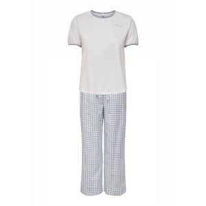 ONLY Pijama 'Andrea' maro deschis / alb imagine
