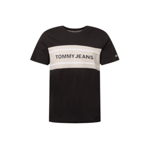 Tommy Jeans Tricou bej deschis / negru / alb imagine