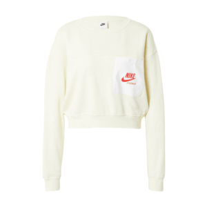 Nike Sportswear Bluză de molton alb / roșu / galben deschis imagine