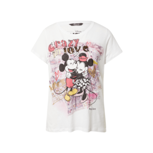 PRINCESS GOES HOLLYWOOD Tricou 'Disney Crazy Love' alb / roz / negru / galben imagine