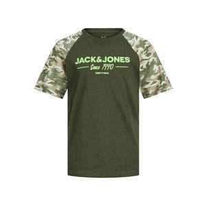 Jack & Jones Junior Tricou 'SOLDIER' kaki / bej / oliv / verde stuf / maro deschis imagine