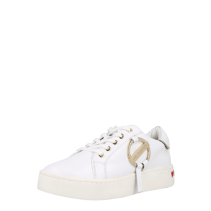 Love Moschino Sneaker low alb / auriu - roz imagine