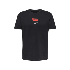 LEVI'S Tricou negru / roșu / alb imagine