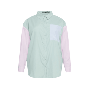 Missguided Plus Bluză verde / alb / roz imagine