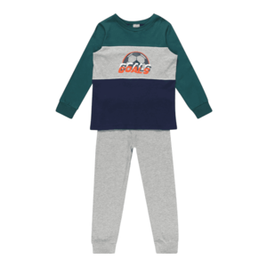 SCHIESSER Pijamale gri amestecat / bleumarin / verde smarald / portocaliu închis / alb imagine