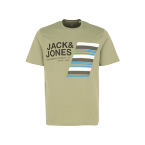 Jack & Jones Plus Tricou 'RACK' kaki / negru / alb / albastru / gri închis imagine