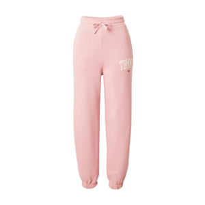 Tommy Jeans Pantaloni 'ABO' roz deschis / alb imagine