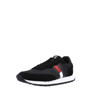 Tommy Jeans Sneaker low negru / albastru noapte / alb / roșu imagine