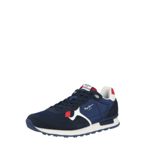 Pepe Jeans Sneaker low 'BRITT' albastru închis / bleumarin / alb / roșu imagine