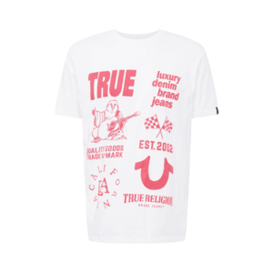 True Religion Tricou alb / roșu pepene imagine