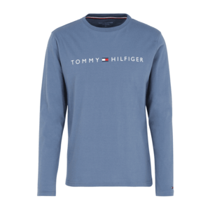Tommy Hilfiger Underwear Maiou 'CN LS Tee Logo' albastru porumbel / alb / bleumarin / roșu imagine