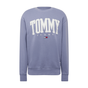 Tommy Jeans Bluză de molton albastru fumuriu / alb / albastru închis / roșu imagine