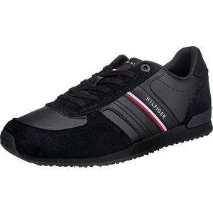 TOMMY HILFIGER Sneaker low negru / alb / roșu / bleumarin imagine