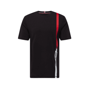 Tommy Sport Tricou funcțional negru / alb / roșu imagine