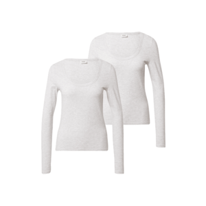 Cotton On Tricou 'EVERYDAY SCOOPED LONG SLEEVE TOP - 2 PACK' gri amestecat imagine