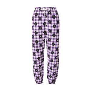 Daisy Street Pantaloni 'Megan' lila / mov pastel / negru / alb imagine