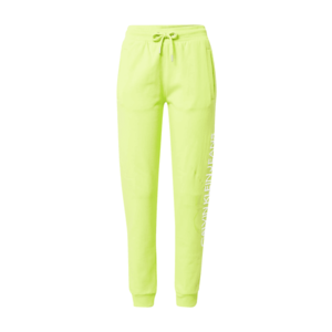 Calvin Klein Jeans Pantaloni verde neon / alb imagine
