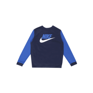 Nike Sportswear Bluză de molton bleumarin / albastru regal / alb imagine