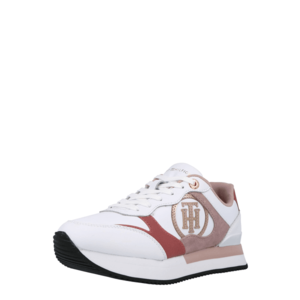 TOMMY HILFIGER Sneaker low alb / auriu / roz pal / roșu pastel imagine