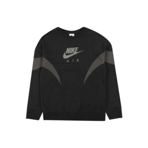 Nike Sportswear Bluză de molton negru / gri fumuriu imagine
