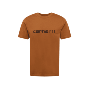 Carhartt WIP Tricou maro caramel / negru imagine