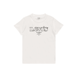 LEVI'S Tricou alb murdar / negru imagine