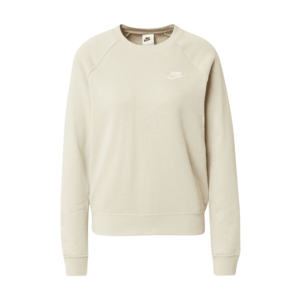 Nike Sportswear Bluză de molton crem / alb imagine