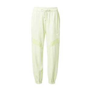 Nike Sportswear Pantaloni verde limetă / alb imagine