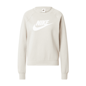 Nike Sportswear Bluză de molton 'ESSNTL' maro cappuccino / alb imagine