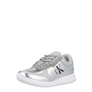 Calvin Klein Jeans Sneaker low argintiu / negru / alb imagine
