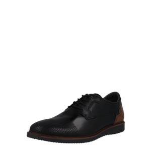 BULLBOXER Pantofi cu șireturi negru / maro caramel imagine