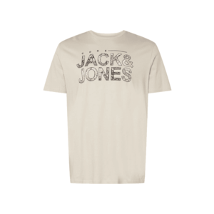 Jack & Jones Plus Tricou 'THAD' gri / gri închis / negru / alb lână imagine