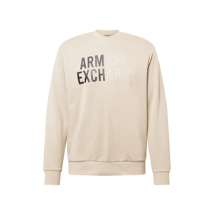ARMANI EXCHANGE Bluză de molton gri metalic / alb kitt / alb imagine