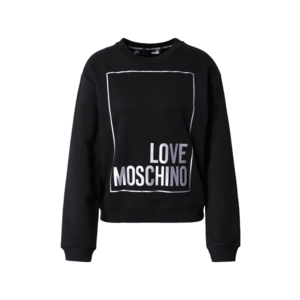 Love Moschino Bluză de molton negru / argintiu imagine