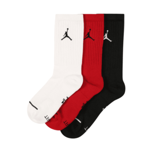Jordan Șosete alb / negru / roșu imagine