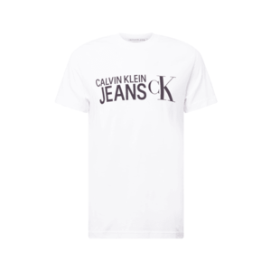 Calvin Klein Jeans Tricou alb / negru imagine