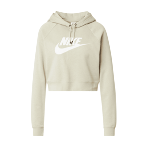 Nike Sportswear Bluză de molton maro cappuccino / alb imagine