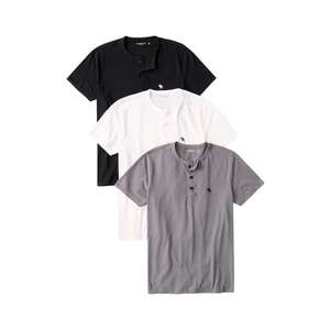 Abercrombie & Fitch Shirt gri / negru / alb imagine