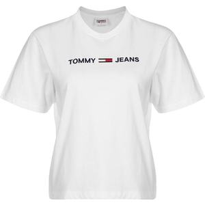 Tommy Jeans T-Shirt alb / negru imagine